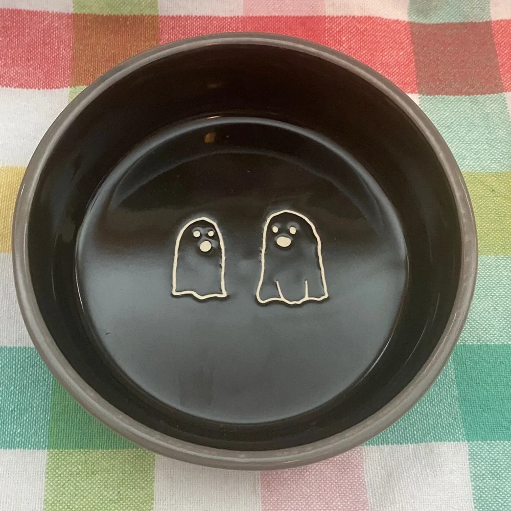 Rae Dunn SPOOKY Ceramic Food or Water Bowl